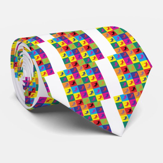 Cravate Ski d'art de bruit (Roulé)