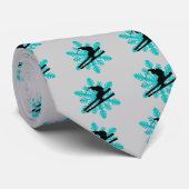 Cravate ski de flocon de neige (Roulé)