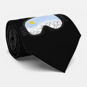 Cravate Ski Goggles Mountain View Illustration (Roulé)