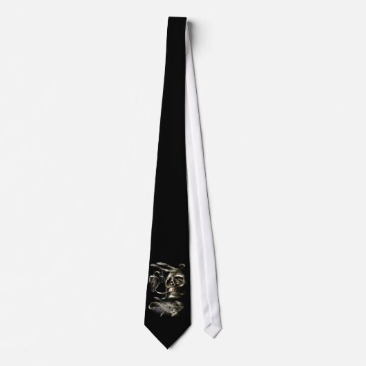 Cravate skull black (Devant)