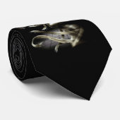 Cravate skull black (Roulé)