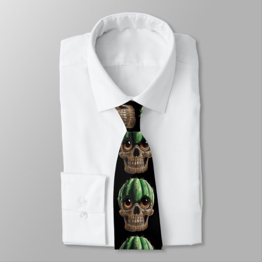 Cravate Skull Cactus Tie (Attaché)