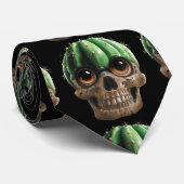 Cravate Skull Cactus Tie (Roulé)