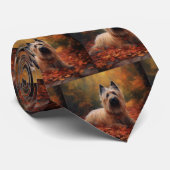 Cravate Skye Terrier à l'automne Feuilles automne Inspire (Roulé)