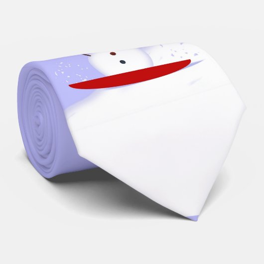 Cravate Sledding Snowman Tie (Roulé)