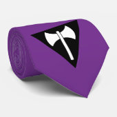 Cravate SlipperyJoe drapeau de la fierté lesbienne puissan (Roulé)