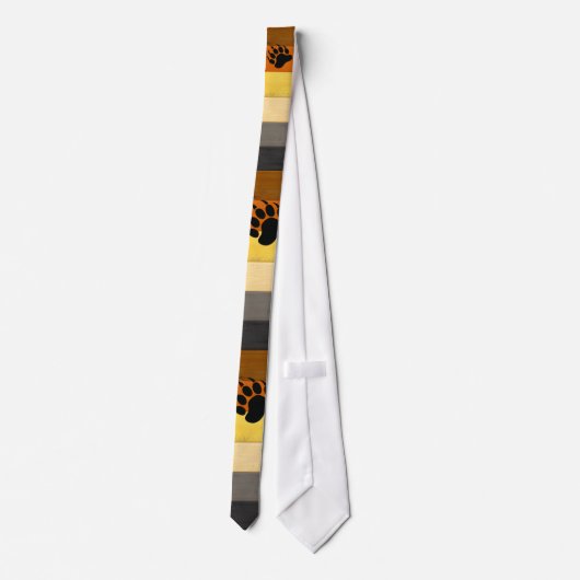 Cravate SlipperyJoe's Bear Pride drapeau de la texture du  (Dos)