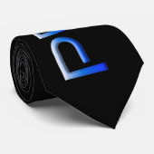 Cravate SlipperyJoe's Colorful Pride mot bold métallique b (Roulé)