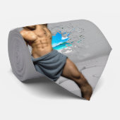 Cravate SlipperyJoe's Man serviette brisée mur de brique b (Roulé)