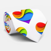 Cravate SlipperyJoe's orgueillement coeur courbes forme 3D (Roulé)