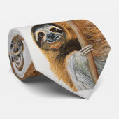 Cravate Sloth design tie (Roulé)