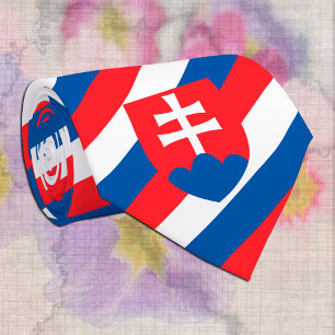 Cravate Slovaquie Cravates, mode Slovaquie Drapeau