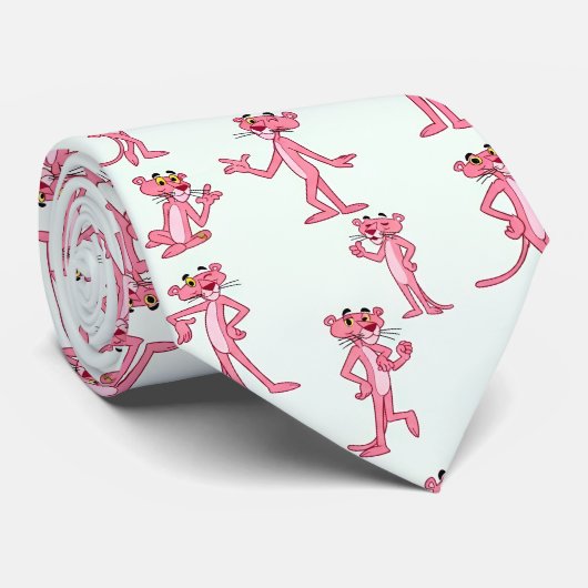 Cravate Small Pink Panther Pattern (Roulé)