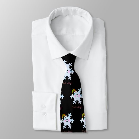 Cravate Smiling Snowflake Holiday Cheer (Attaché)