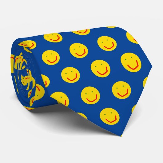 Cravate Smiling Sun Happy Face (Roulé)