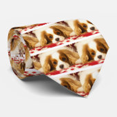 Cravate Snowflake Cavalier King Charles Spaniel (Roulé)