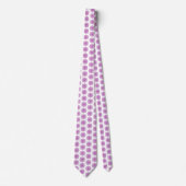 Cravate Snowflake Plaid Pattern Pink Holiday Neck Tie (Devant)