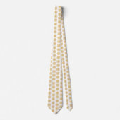 Cravate Snowflake Plaid Pattern Yellow Neck Tie (Devant)