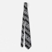Cravate Snowflake rayures gris (Dos)
