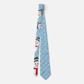Cravate Snowman et Snowflake Motif (Dos)