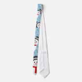 Cravate Snowman et Snowflake Motif (Dos)