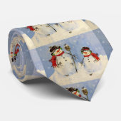 Cravate Snowman et son (Roulé)