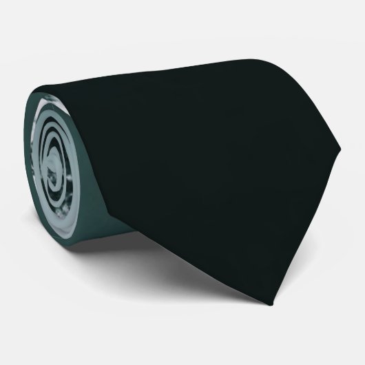 Cravate Snowy mountain mysterious blue neon light (Roulé)