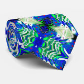 Cravate Snowy trees winter season art (Roulé)