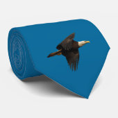 Cravate Soaring Bald Eagle Wildife Photo Art (Roulé)