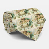 Cravate Soeurs de Noël Vintage, Enfants Victoriens (Roulé)