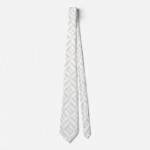 Cravate Soft Gray Geometric Art Deco (Devant)