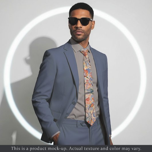 Cravate Soft Impressionist Floral Necktie