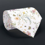 Cravate Soft Pastel Fleur sauvage Spring Meadow<br><div class="desc">Beau design d'inspiration boho avec des fleurs sauvages pastel pastel doux dans différentes nuances de bleu,  rose,  lavande,  jaune et vert.</div>