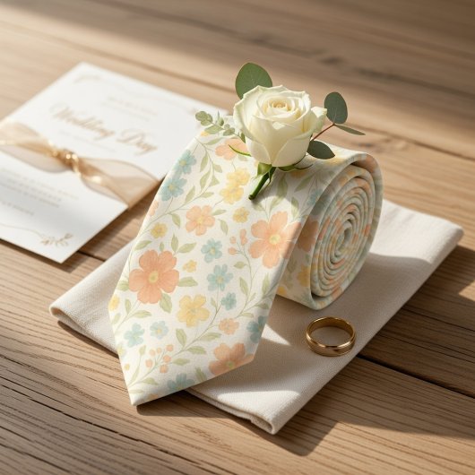 Cravate Soft Pastel Spring Blossom 