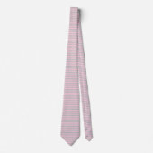 Cravate Soft Pink and Silver Stripes (Devant)