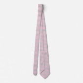 Cravate Soft Pink and Silver Stripes (Dos)
