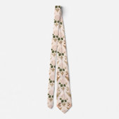 Cravate  Soft Pink & Sage Botanical  (Dos)