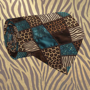 Cravate Soie fausse exotique Luxe Gentleman Animalier