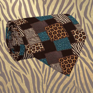Cravate Soie fausse exotique Luxe Gentleman Animalier
