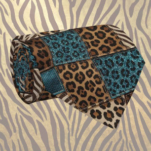 Cravate Soie fausse exotique Luxe Gentleman Animalier