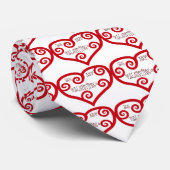 Cravate Sois mon coeur de Saint-Valentin (Roulé)
