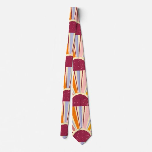 Cravate Soleil boho rétro (Dos)