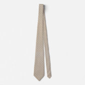 Cravate Soleil céleste vintage – Motif doré (Devant)