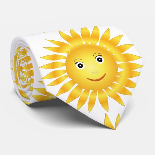 Cravate soleil joyeux (Roulé)