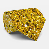 Cravate Soleil scintillant d'or (Roulé)