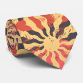 Cravate Soleil symétrique rustique (Roulé)