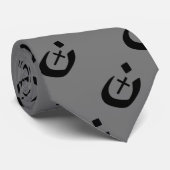 Cravate Solidarité chrétienne de croix de nazaréen (Roulé)