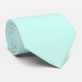 Cravate Solide camée vert menthe doux turquoise (Roulé)