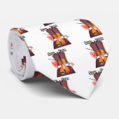 Cravate Son de v amour hakuna matata valentine (Roulé)