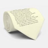 Cravate Sonnet de Shakespeare # 18 (Roulé)
